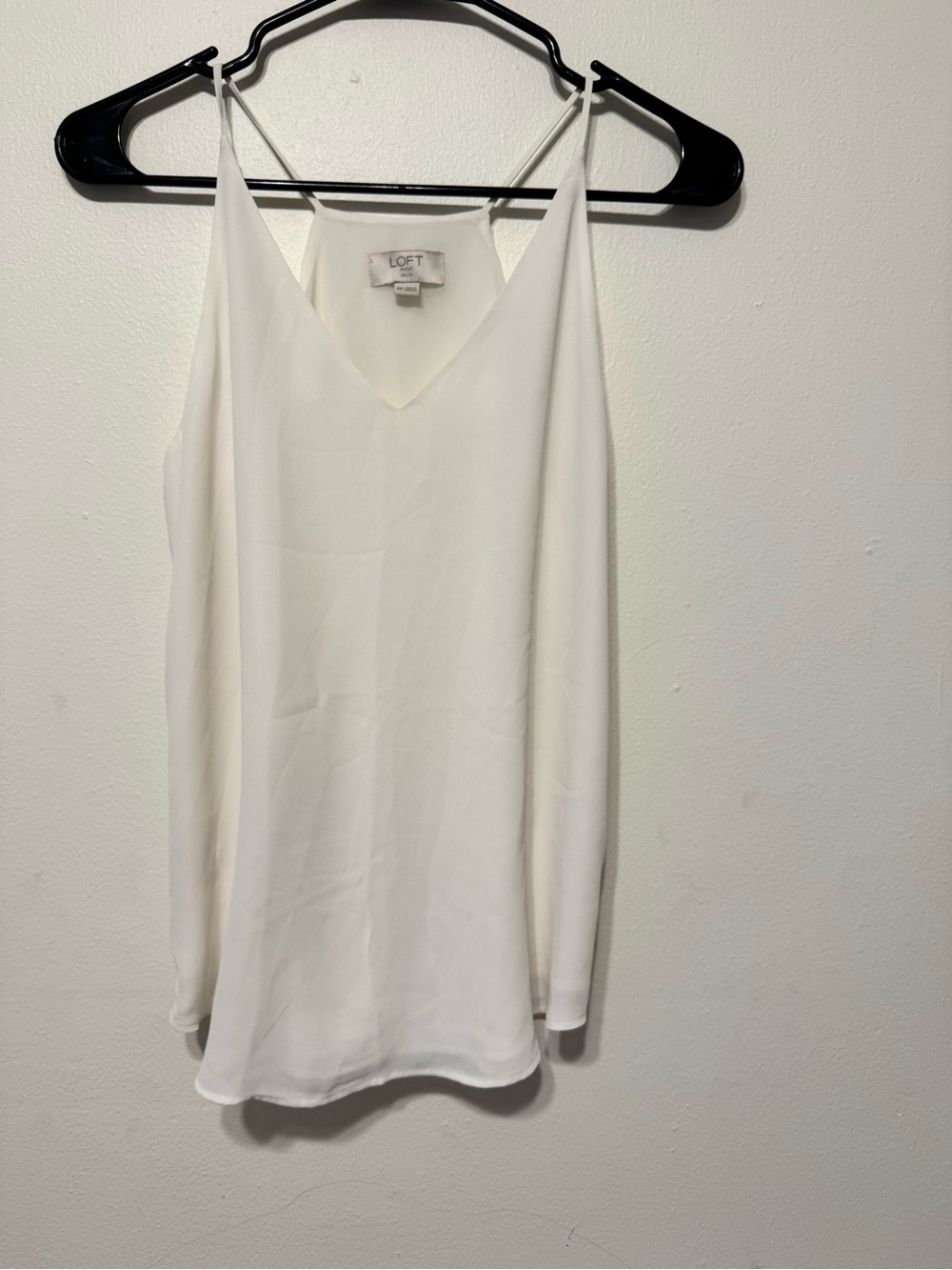LOFT Cream V-Neck Spaghetti Strap Camisole